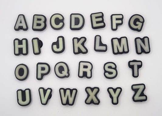 Alphabet/Number Glow -SHOE CHARMS  (clearance)