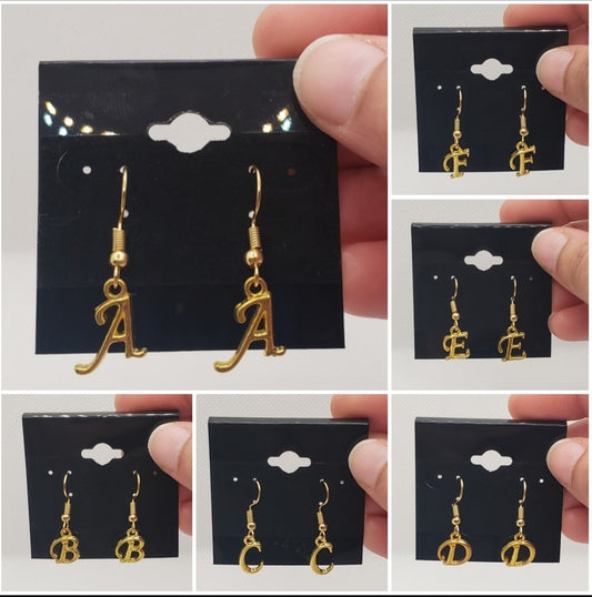 ALPHA GOLD EARRINGS (clearance)