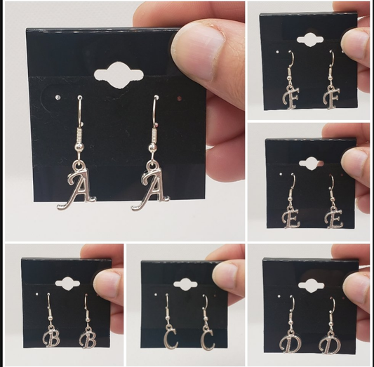 ALPHA SILVER EARRINGS (clearance)